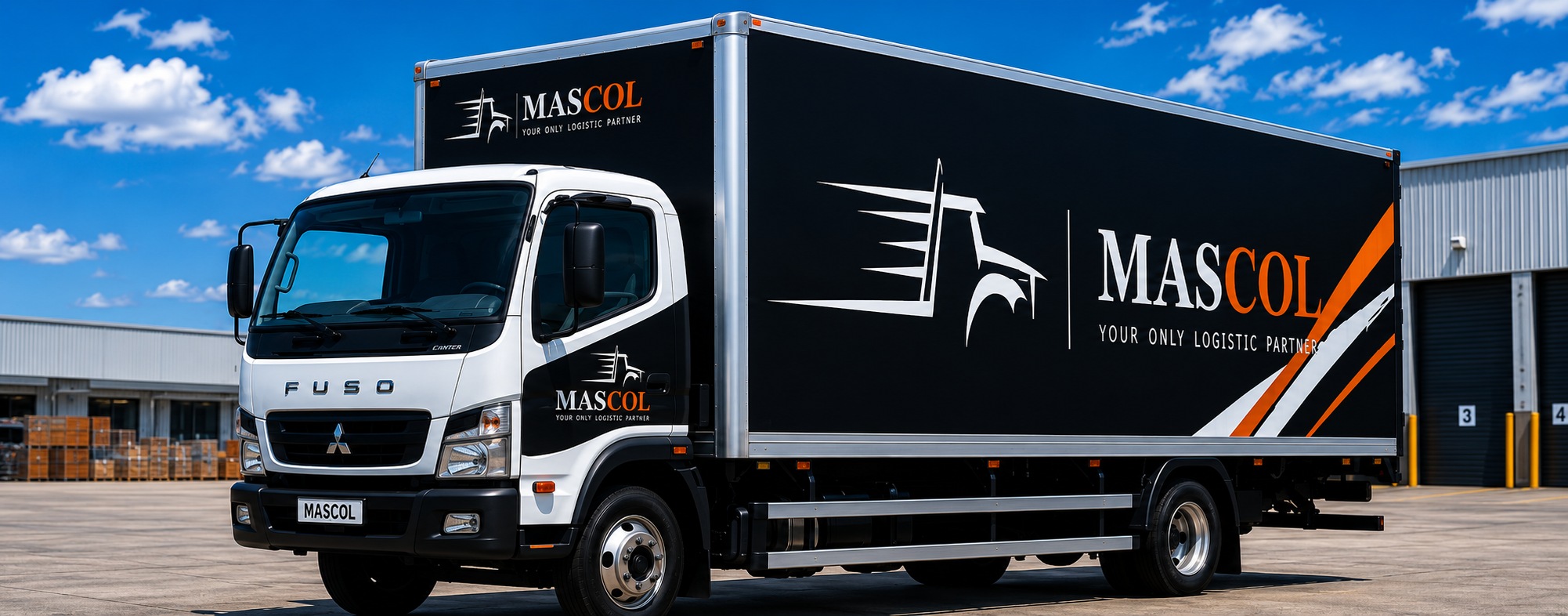 MASCOL branded box truck