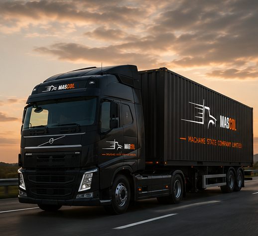 MASCOL truck on the highway